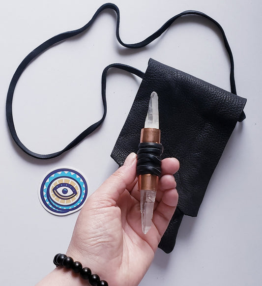 HEALING WAND & MEDICINE POUCH NECKLACE