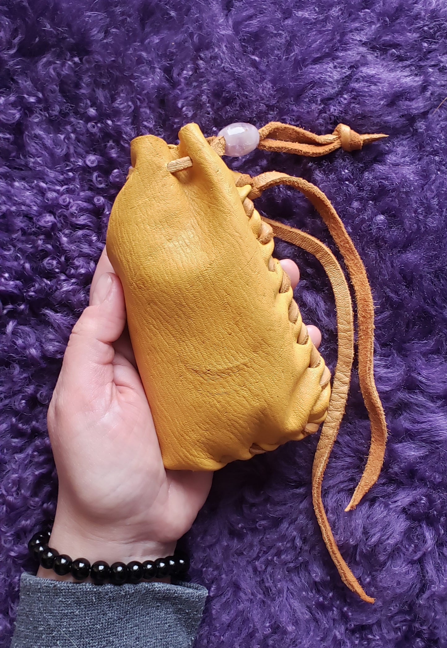 Custom Leather Pouch Reserved for River