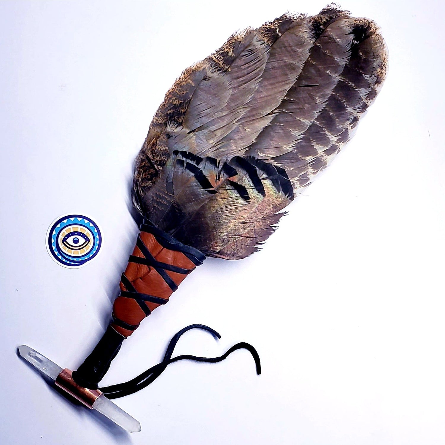 SMUDGE FAN/RATTLE/HEALING WAND