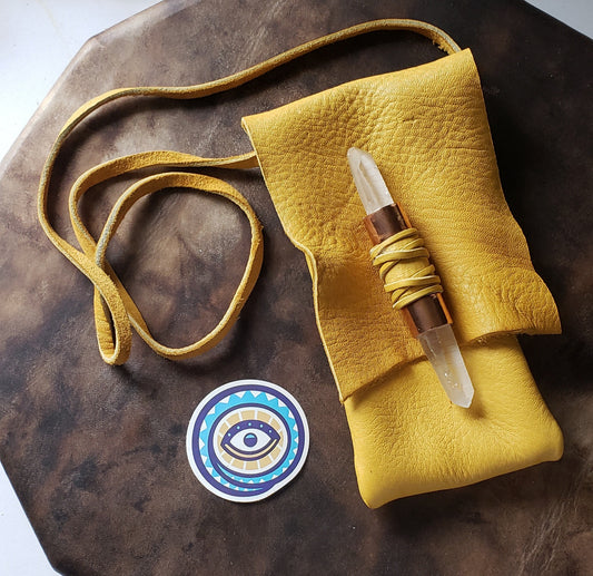 HEALING WAND & MEDICINE POUCH NECKLACE