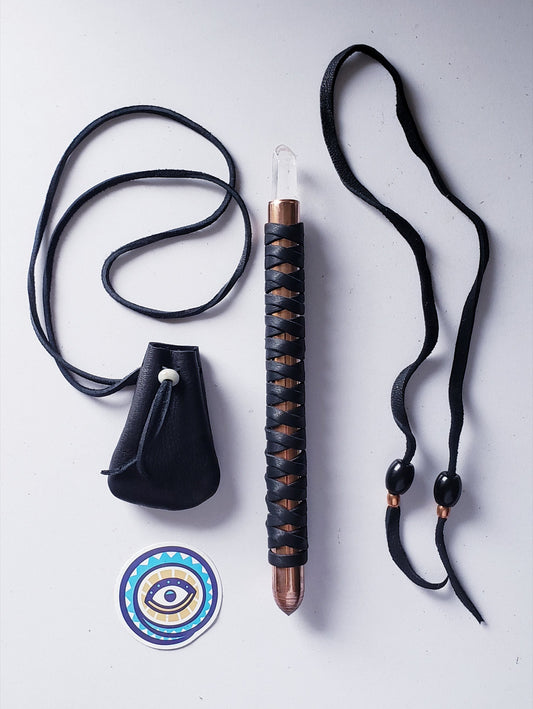 HEALING WAND & MEDICINE POUCH NECKLACE