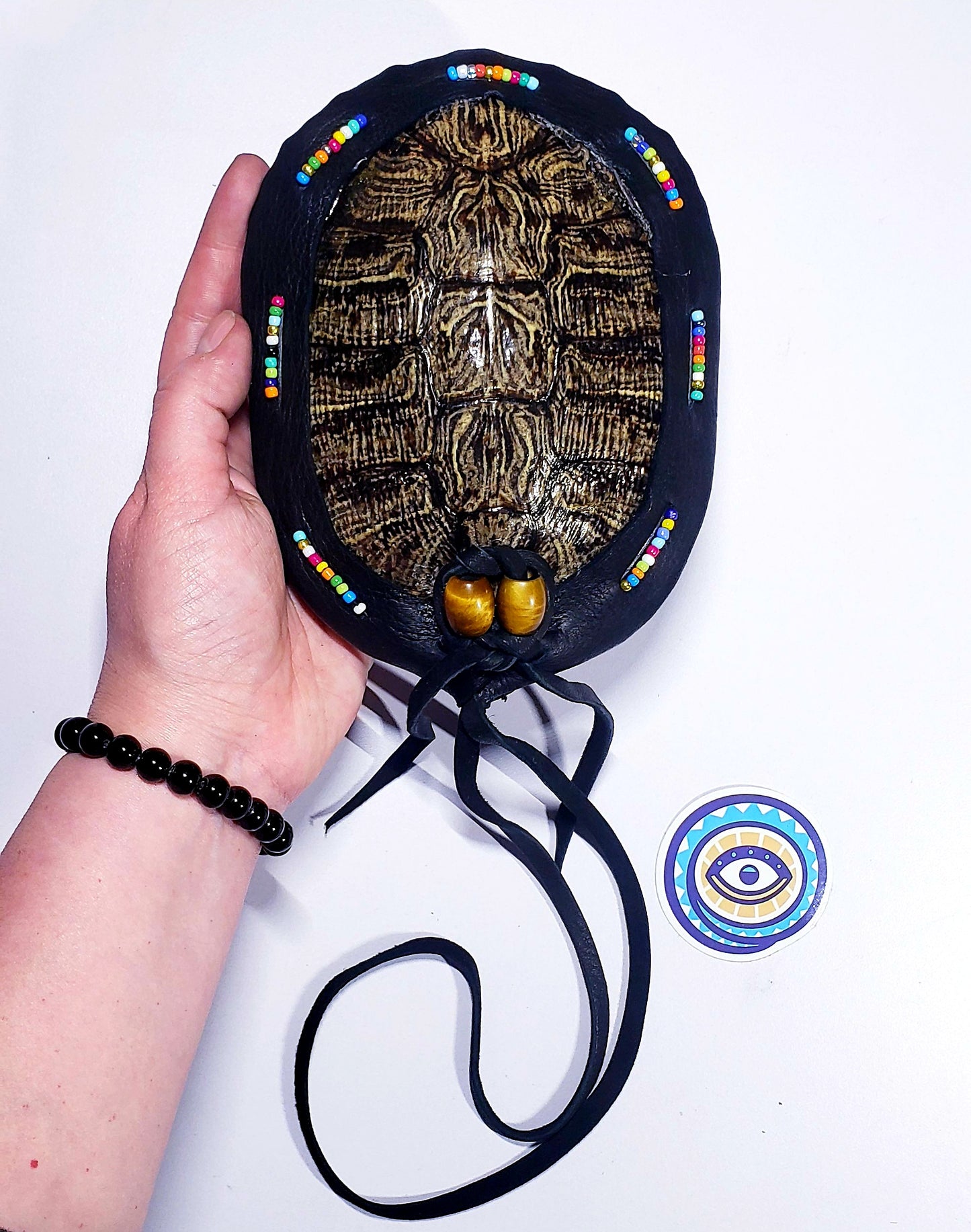 RED EARED SLIDER TURTLE RATTLE (custom order reserved for Tina)