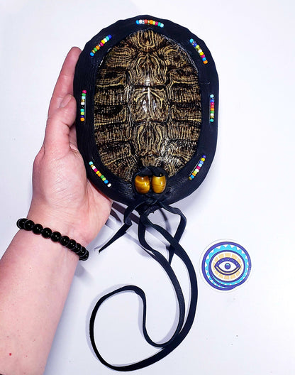 RED EARED SLIDER TURTLE RATTLE (custom order reserved for Tina)