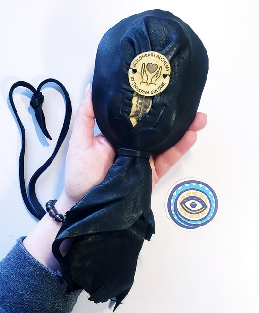 RED EARED SLIDER TURTLE RATTLE WITH COPPER BEADS