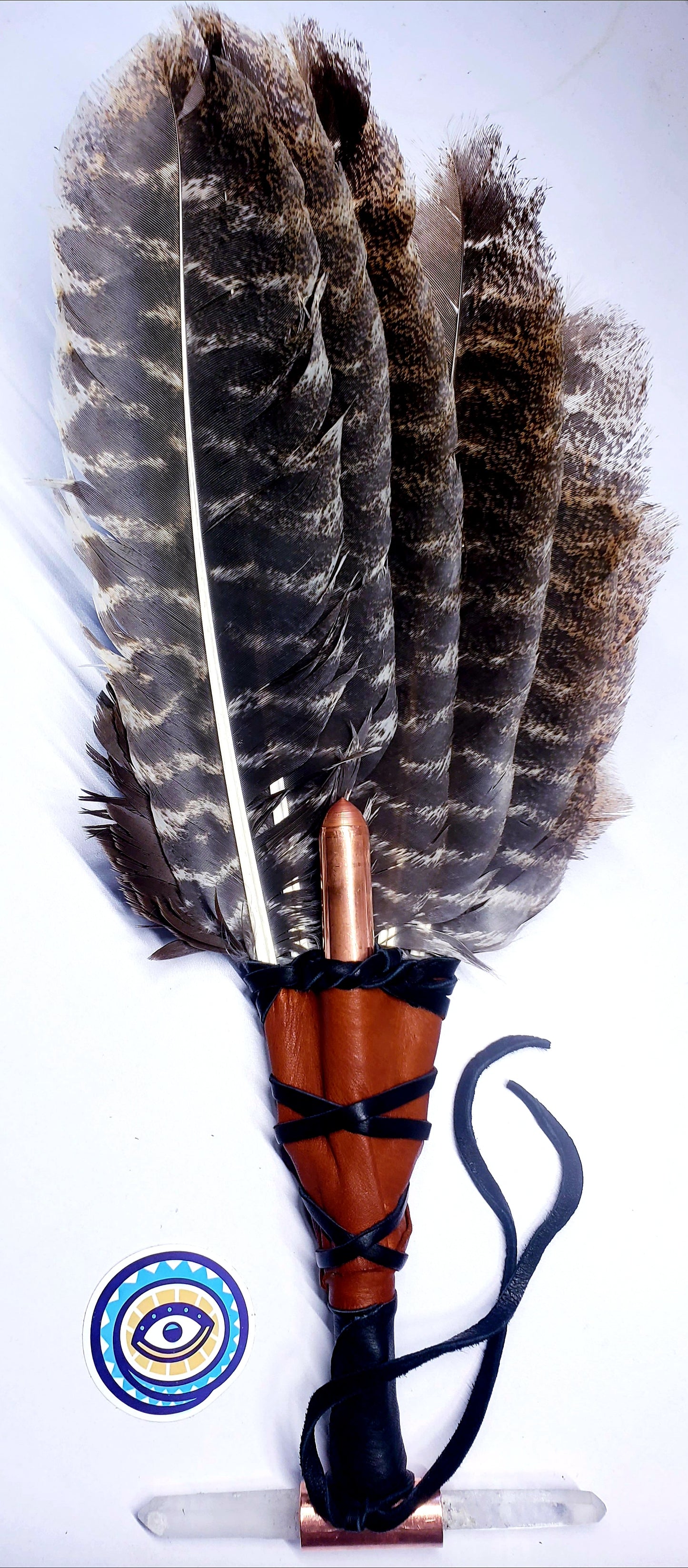 SMUDGE FAN/RATTLE/HEALING WAND