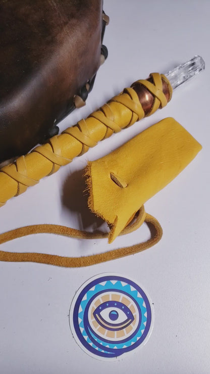 Healing Wand/Mallet & Red Eared Slider Turtle Rattle (custom order reserved for Melissa)