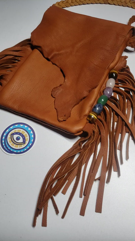 CUSTOM LEATHER AND CRYSTAL CROSSBODY BAG (RESERVED FOR SHELLEY)